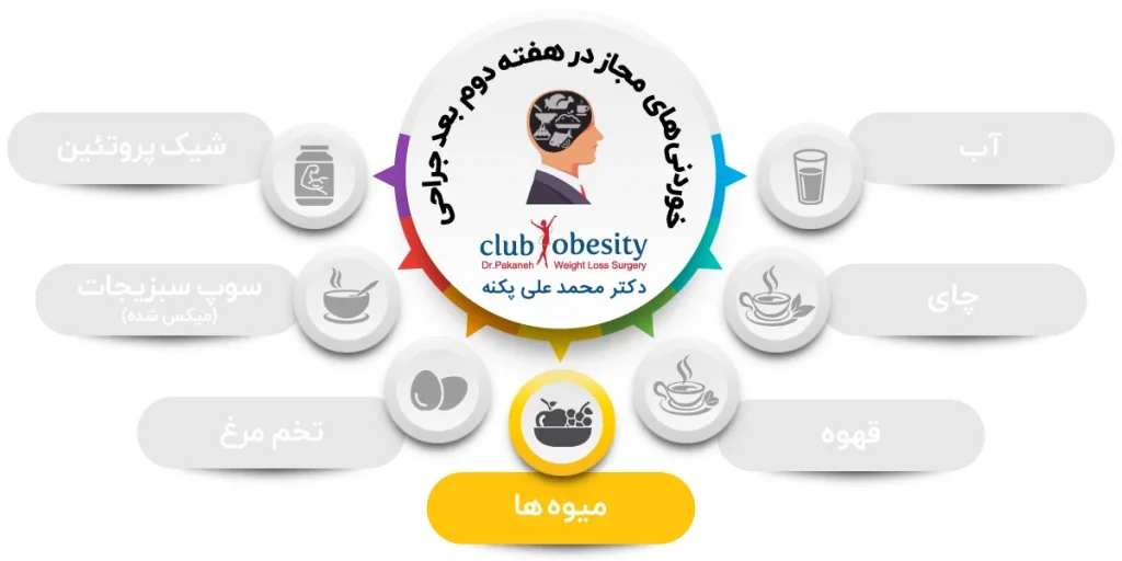 مصرف میوه به جای آب میوه بعد از اسلیو یا بای پس معده