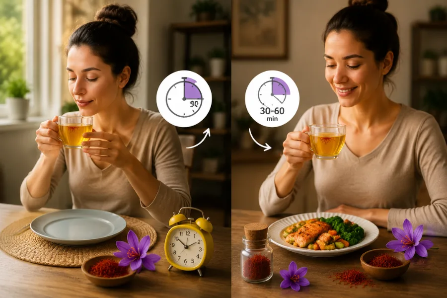 بهترین زمان مصرف زعفران برای لاغری