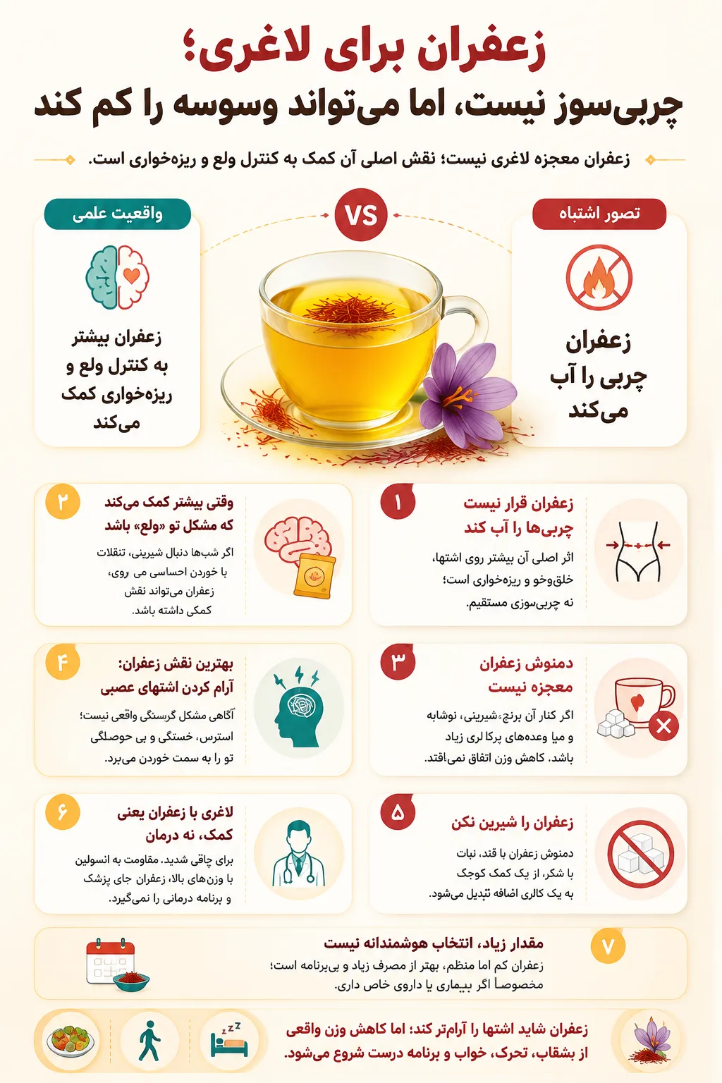 اثر زعفران در کاهش وزن